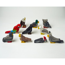 Деревянные игрушки «Дикие птицы»