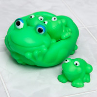 Набор игрушек для игры в ванной «Лягушка»