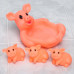Набор резиновых игрушек для ванны «Мыльница: Свинка»