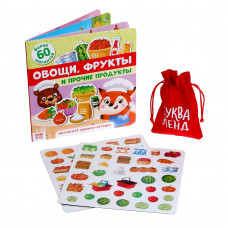 Магнитная книжка-игрушка «Овощи, фрукты и прочие продукты»
